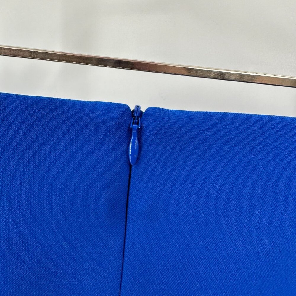 Boss Royal Blue A-line Mini Skirt Size 10 Women's Vitama Inverted Pleated Skirt - Picture 9 of 10